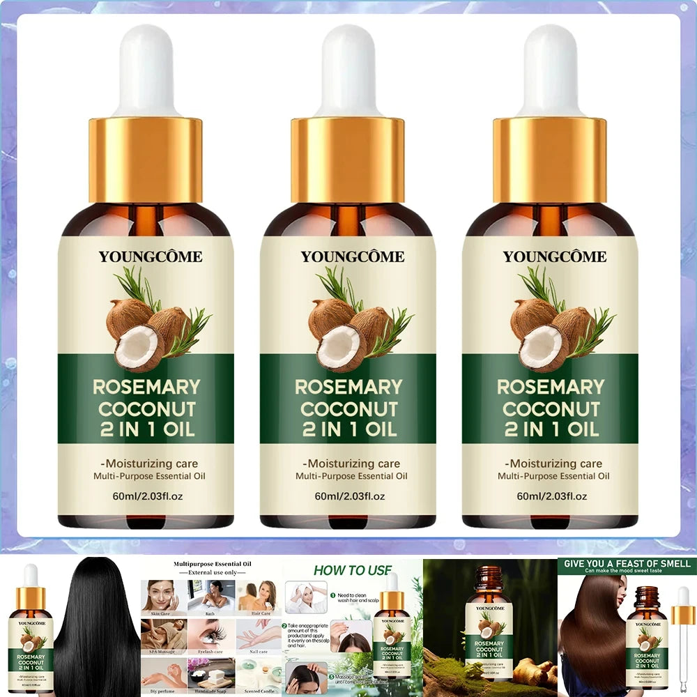 Rosemary & Coconut Oil Scalp Treatment – Strengthening Hair Root Serum