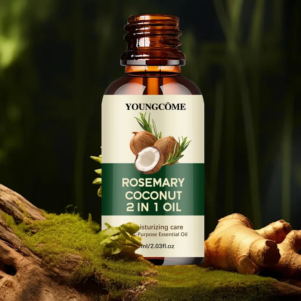 Rosemary & Coconut Oil Scalp Treatment – Strengthening Hair Root Serum