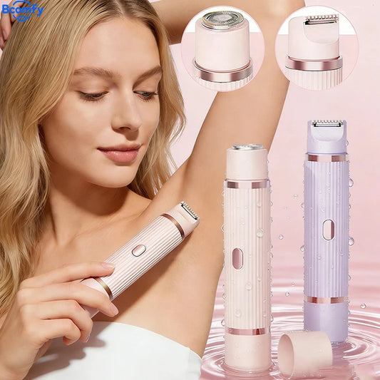 Women's Cordless Electric Shaver – 2-in-1 Bikini & Body Trimmer