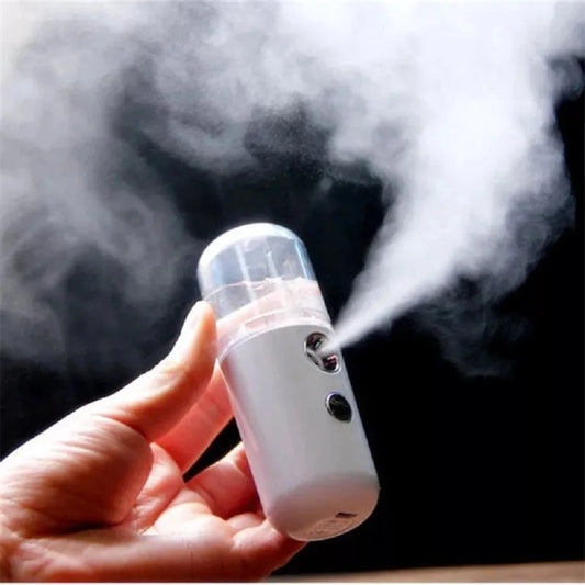 Nano Facial Mist Sprayer – USB Rechargeable Face Steamer & Humidifier