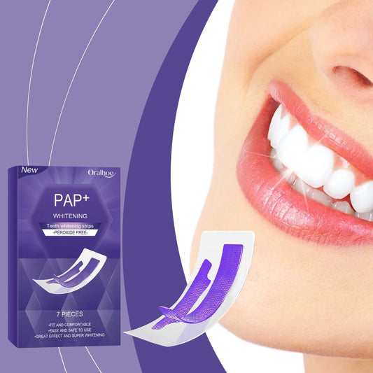 Purple Teeth Whitening Strips – Color-Correcting Stain Strips