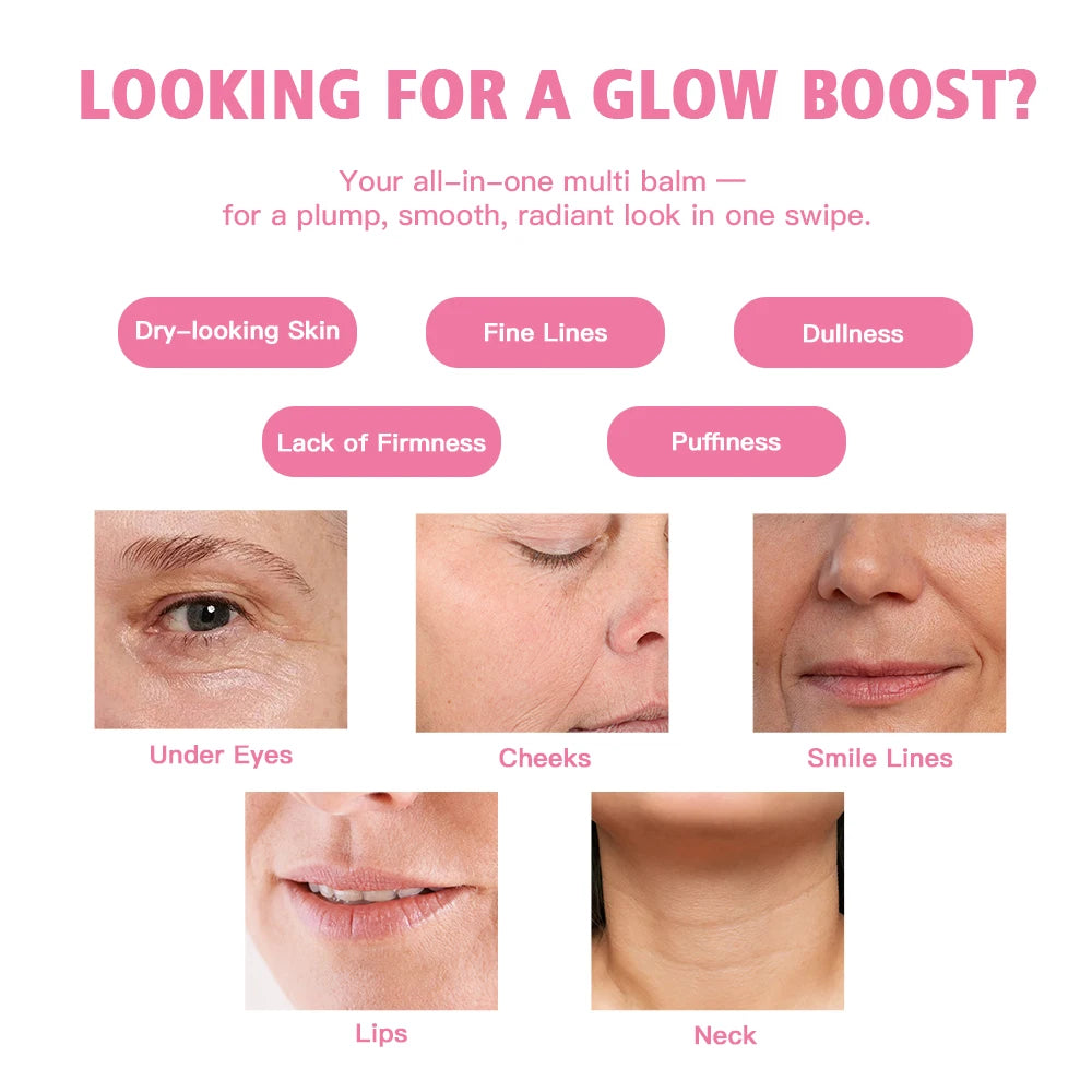 PDRN Pink Collagen Peptide Balm Stick – Plumping & Brightening Multi-Balm
