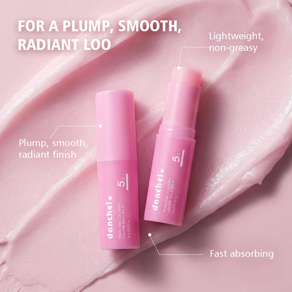 PDRN Pink Collagen Peptide Balm Stick – Plumping & Brightening Multi-Balm